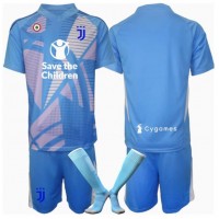 Camisa de time de futebol Juventus Goleiro Replicas 3º Equipamento Infantil 2024-25 Manga Curta (+ Calças curtas)